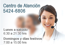 Laboratorio M�dica Sur. Uno cerca de tu. Ll�manos: Centro de atenci�n 5424-6806