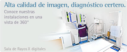 Sala de Rayos X Digitales, Conoce nuestras instalaciones en una vista de 360 grados.